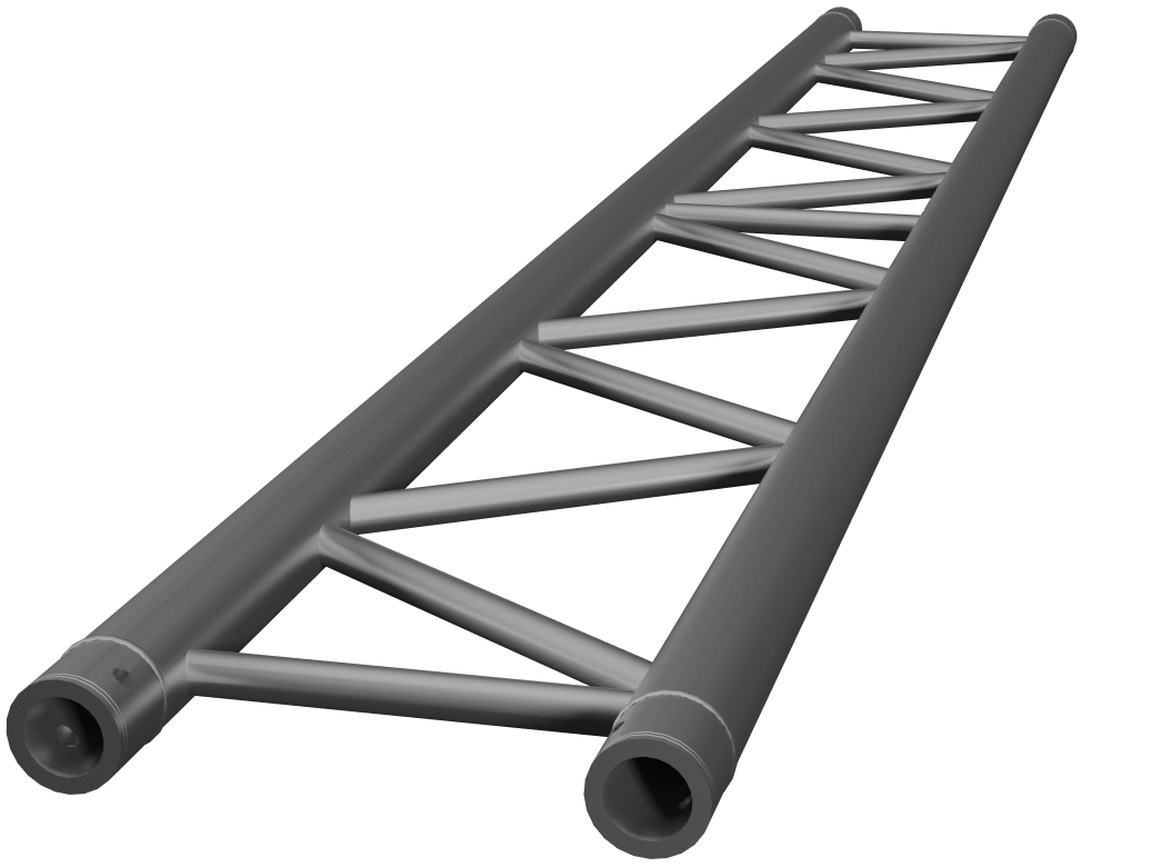 Aluminium v290 Beam Truss with reinforced diagonal bracing, designed for structural support in event production and engineering applications.