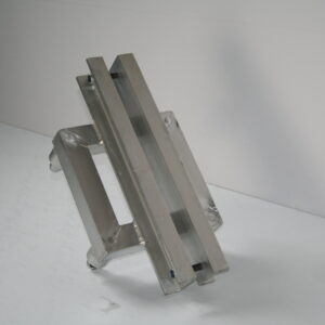 Aluminium trussing connector with mounting bracket for structural support in event and stage setups.